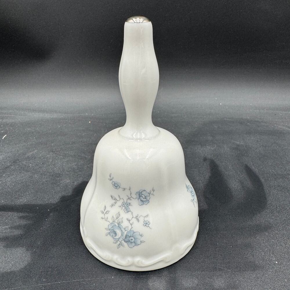 Vintage Johann Haviland Blue Garland Dinner Bell Appx 5.5"